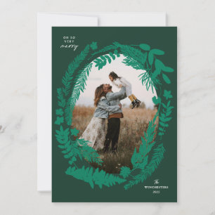 Cartes Pour Fêtes Annuelles Impressions botaniques Cadre Noël