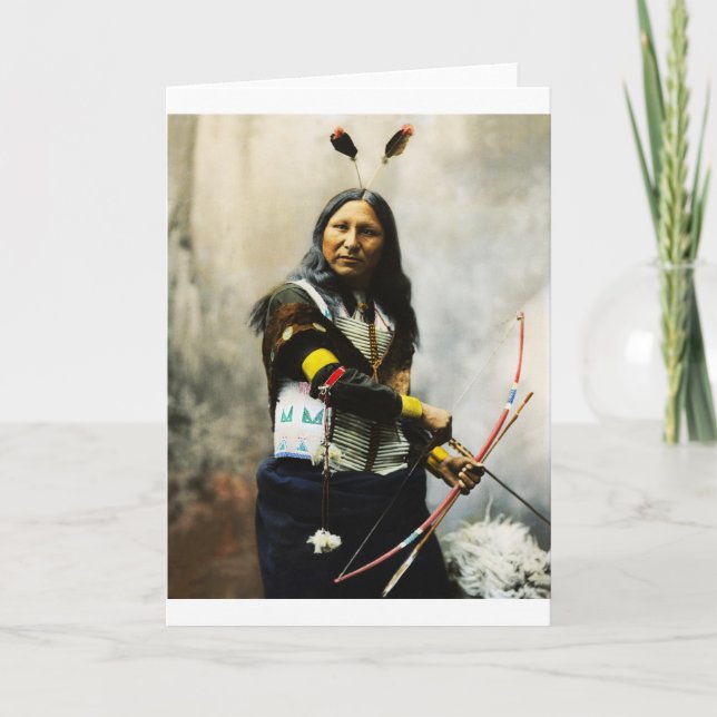 Cartes Pour Fêtes Annuelles Indien 'Shout At' (Devant)