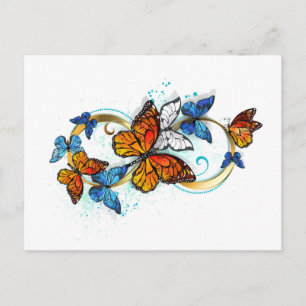 Cartes Pour Fêtes Annuelles Infinité de papillons monarques