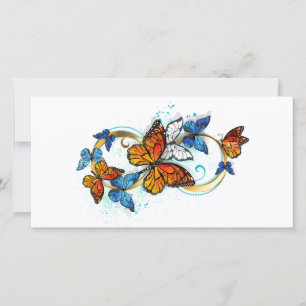 Cartes Pour Fêtes Annuelles Infinité de papillons monarques