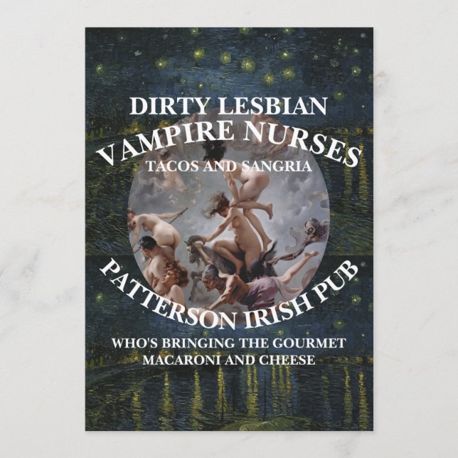 Cartes Pour Fêtes Annuelles Infirmière de voyage méchante 2026 2027 2028 2029x (Devant)