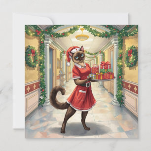 Cartes Pour Fêtes Annuelles Infirmière en service Temps de Noël pour les Amour