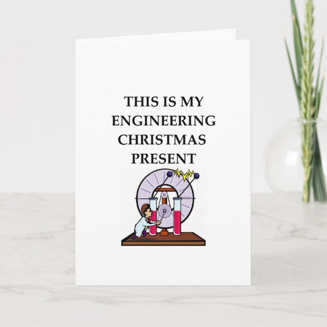 Cartes Pour Fêtes Annuelles ingénierie (Devant)