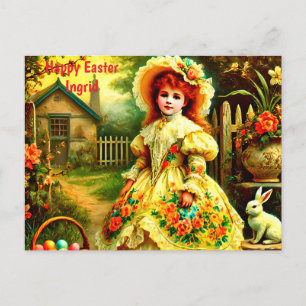 CARTES POUR FÊTES ANNUELLES INGRID ~ HAPPY EASTER BUNNY GREETING ~