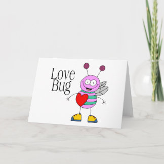 Cartes Pour Fêtes Annuelles Insecte Valentine d'amour