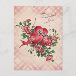 Cartes Pour Fêtes Annuelles Inséparables vintages de Valentine