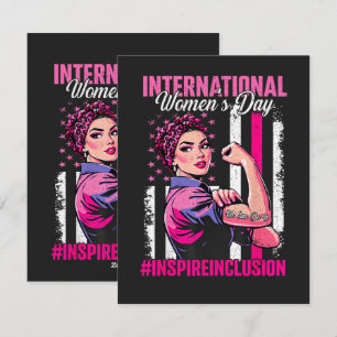 Cartes Pour Fêtes Annuelles Inspirer l'inclusion 8 mars International