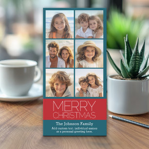 Cartes Pour Fêtes Annuelles Instagram 6 Photo Collage Joyeux Noël