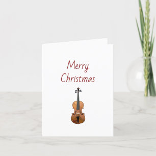 Cartes Pour Fêtes Annuelles Instrument de musique violon Joyeux Noël