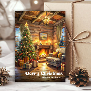 Cartes Pour Fêtes Annuelles Intérieur de Noël serein peint dans un charme fest