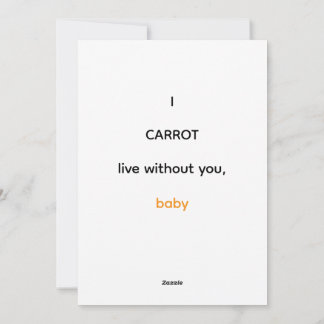 Cartes Pour Fêtes Annuelles International Carrot Day
