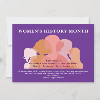 Cartes Pour Fêtes Annuelles International Womens Day Women History Recognition