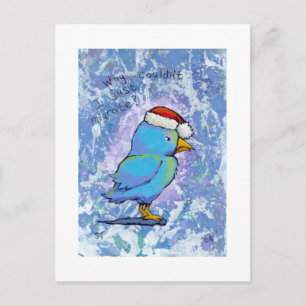 Cartes Pour Fêtes Annuelles Intitulé : Minuscule Art #598 - Angry Père Noël B