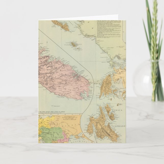 Cartes Pour Fêtes Annuelles Ioniennes, Malte (Devant)