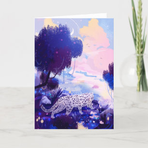 Cartes Pour Fêtes Annuelles Irbis White Leopard