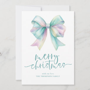 Cartes Pour Fêtes Annuelles Iridescente Coquette 2026 Calendrier Joyeux Noël