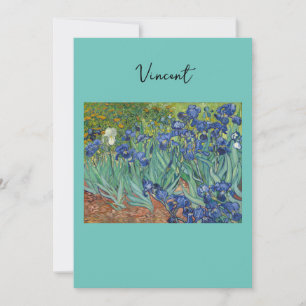 Cartes Pour Fêtes Annuelles Irises par Van Gogh