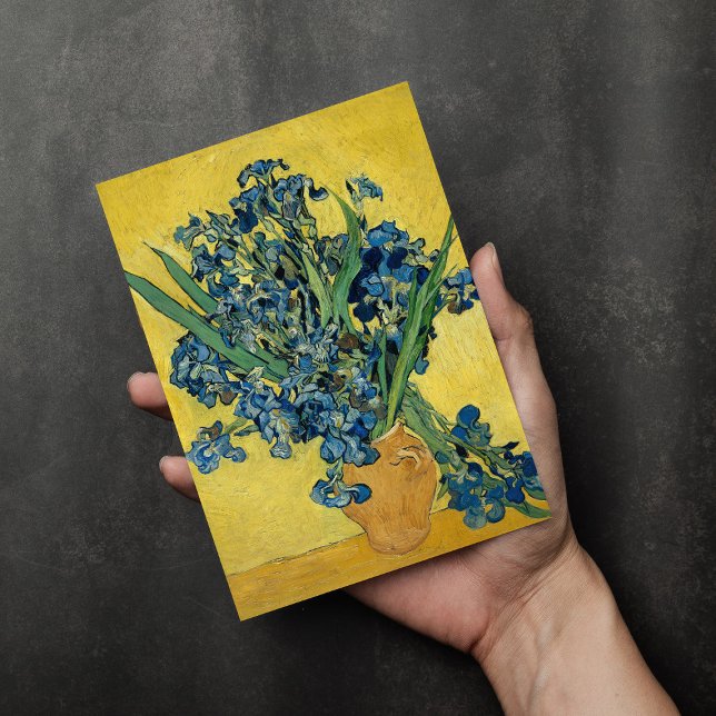 Cartes Pour Fêtes Annuelles Irises | Vincent van Gogh (Créateur téléchargé)