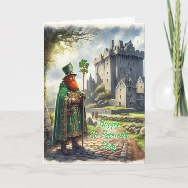 Cartes Pour Fêtes Annuelles Irish Blessing St Patrick's Holiday Card (Devant)