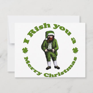Cartes Pour Fêtes Annuelles Irish Christmas