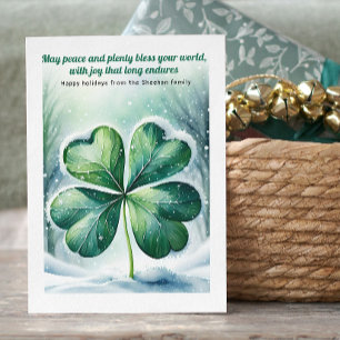 Cartes Pour Fêtes Annuelles Irlandais Bénédiction de Noël personnalisée