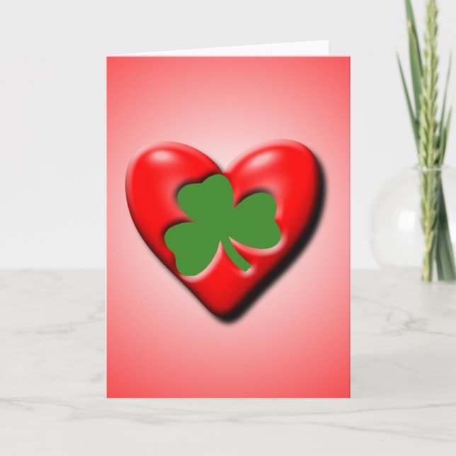 Cartes Pour Fêtes Annuelles Irlandais Valentine (Devant)