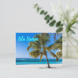 Cartes Pour Fêtes Annuelles Isla Saona Beach cadeau République dominicaine
