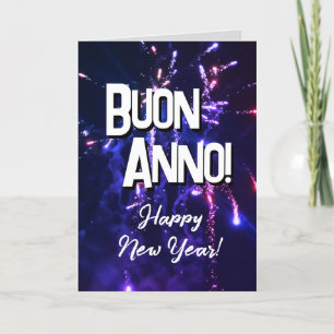 Cartes Pour Fêtes Annuelles Italian Joyeux Nouvel An   Auguri di Buon Anno 202