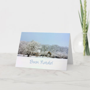 Cartes Pour Fêtes Annuelles Italie Buon Natale hiver merveille x mas