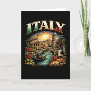 Cartes Pour Fêtes Annuelles Italie Éternelle