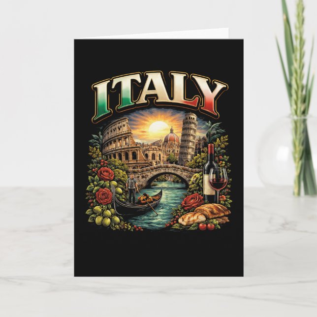 Cartes Pour Fêtes Annuelles Italie Éternelle (Devant)