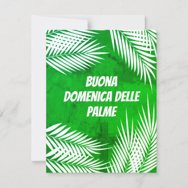 Cartes Pour Fêtes Annuelles Italien Buona Domenica delle Palme Palm dimanche (Devant)