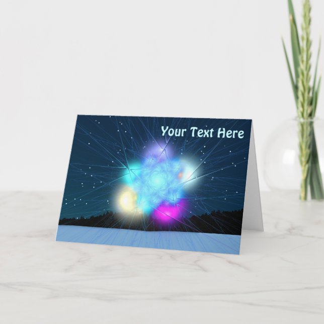 Cartes Pour Fêtes Annuelles Jack Frost se traduit par "Père Frost" en français (Devant)