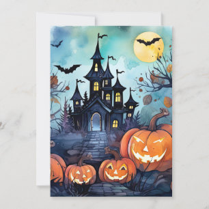 Cartes Pour Fêtes Annuelles Jack O’Lanterns chauves-souris Haunted Mansion Hal