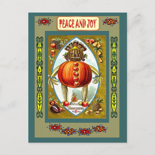 Cartes Pour Fêtes Annuelles Jack O'Lantern (Devant)