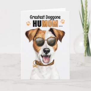 Cartes Pour Fêtes Annuelles Jack Russell Terrier Meilleure fête des mères HuMO