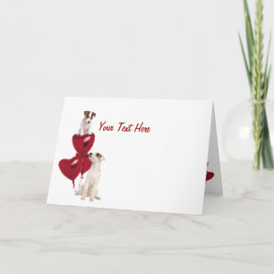 Cartes Pour Fêtes Annuelles Jack Russell Terrier Vraiment mignon Valentine Des
