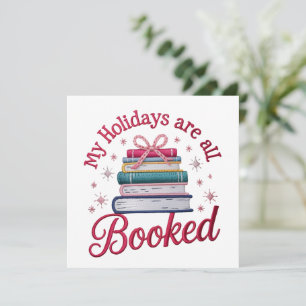 Cartes Pour Fêtes Annuelles J'ai Brodé Mes Vacances Sont Réservées Livres De N