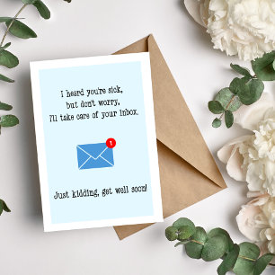 Cartes Pour Fêtes Annuelles J'ai entendu dire que vous êtes malade Drôle Bon r