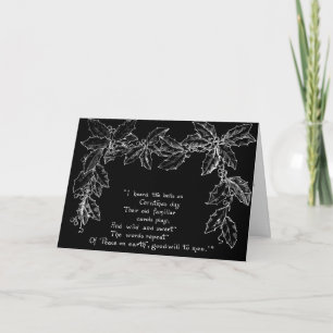 Cartes Pour Fêtes Annuelles J'Ai Entendu Les Cloches Le Jour De Noël