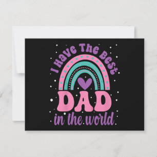 Cartes Pour Fêtes Annuelles J'ai le meilleur papa du monde fillette T shirt