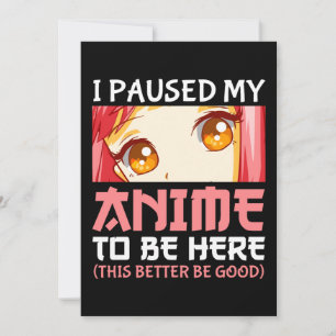 Cartes Pour Fêtes Annuelles J'Ai Suspendu Mon Anime Pour Être Ici