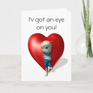 Cartes Pour Fêtes Annuelles J'ai un oeil sur toi
