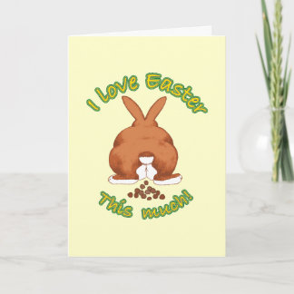 Cartes Pour Fêtes Annuelles J'aime autant Pâques