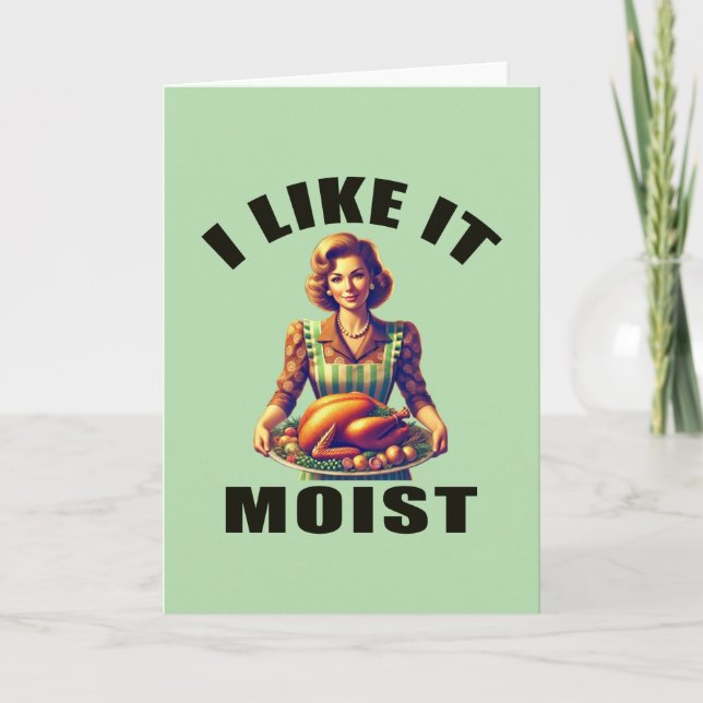 Cartes Pour Fêtes Annuelles J'Aime Ça MOIST (Devant)