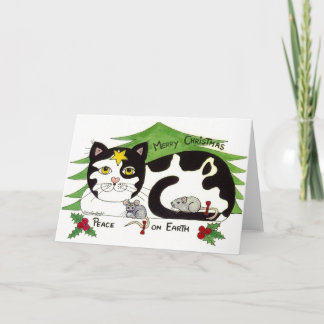 Cartes Pour Fêtes Annuelles J'aime des chats
