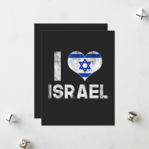 Cartes Pour Fêtes Annuelles J'aime Israël