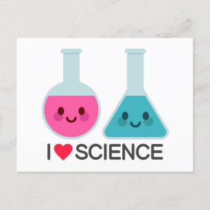 CARTES POUR FÊTES ANNUELLES J'AIME LA SCIENCE