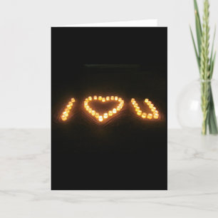 Cartes Pour Fêtes Annuelles j'aime les bougies