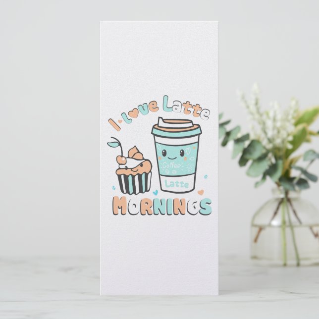 Cartes Pour Fêtes Annuelles J'Aime Les Derniers Matins (Debout devant)